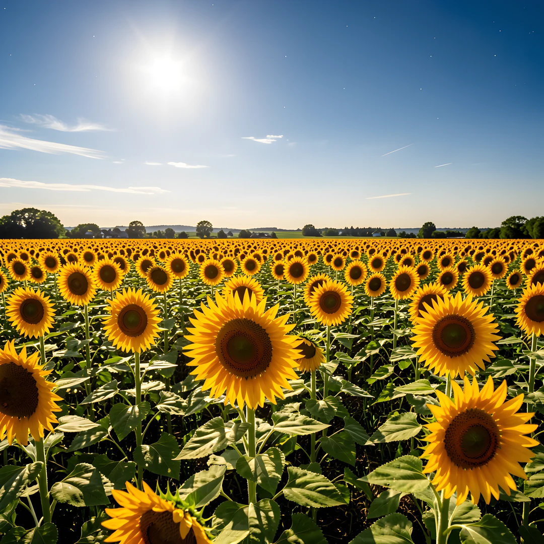Sunflower Field Sky