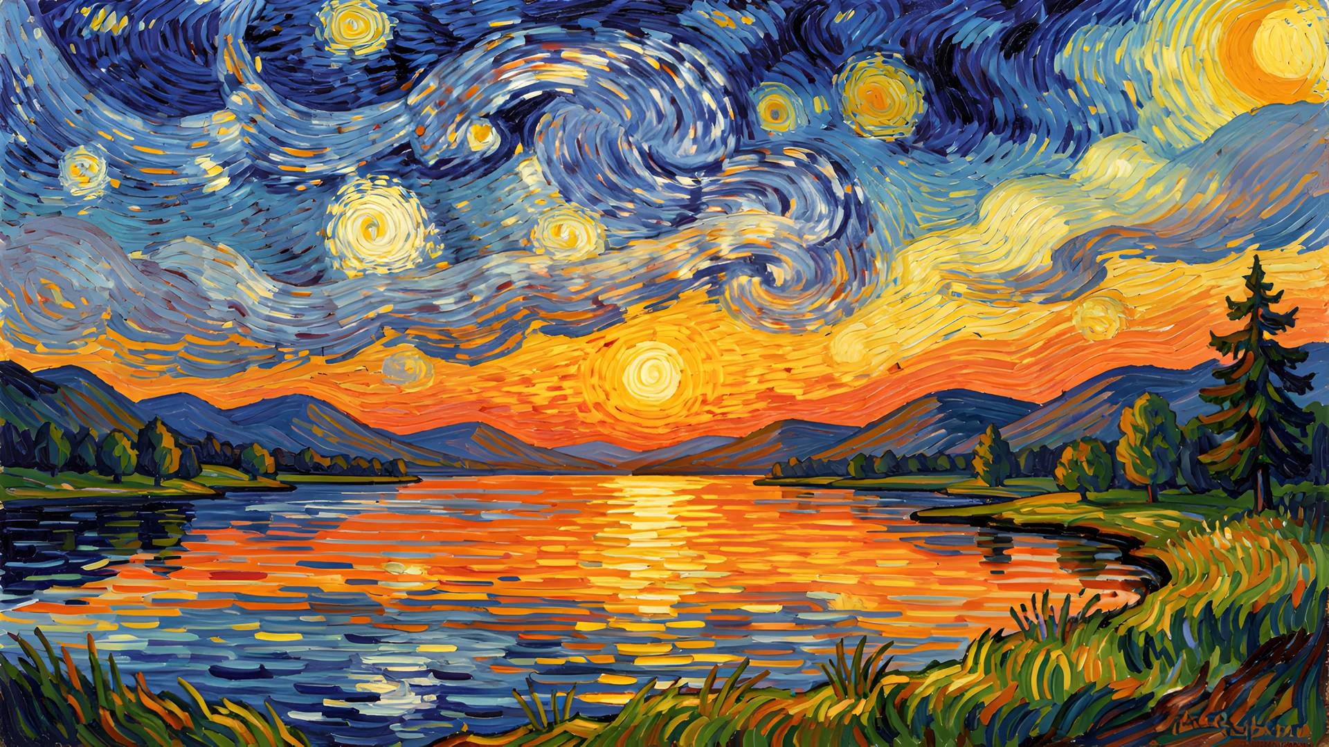 Van Gogh Sunset