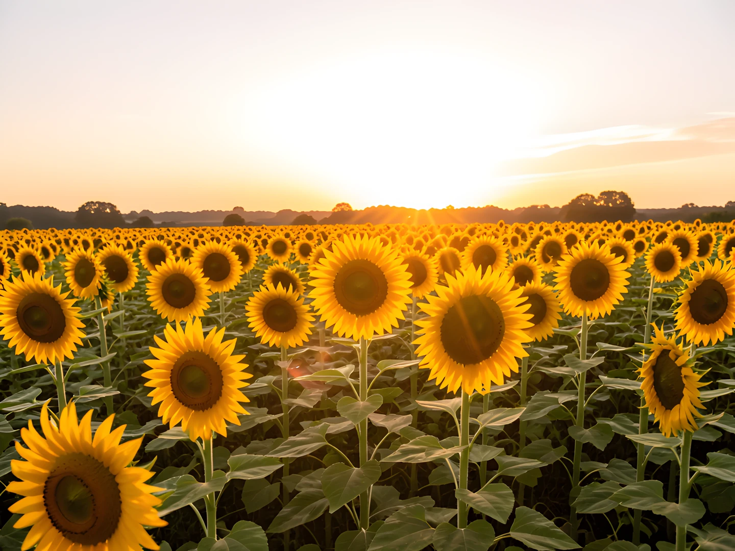 Sunflower Field Glow