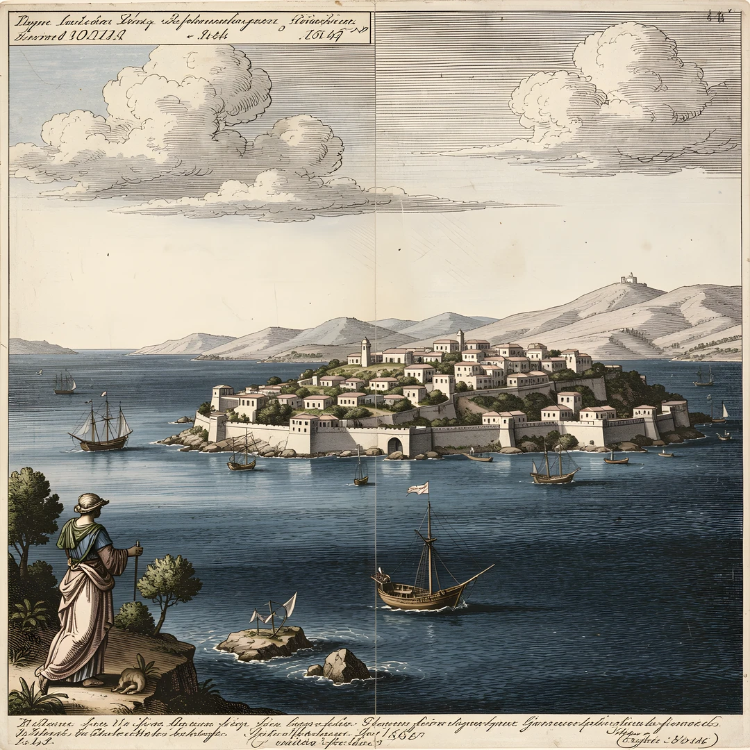 Greek Island Port