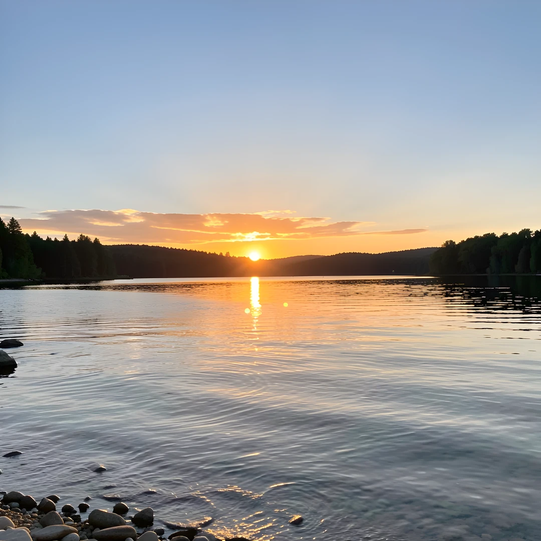 Summer Lake Sunset