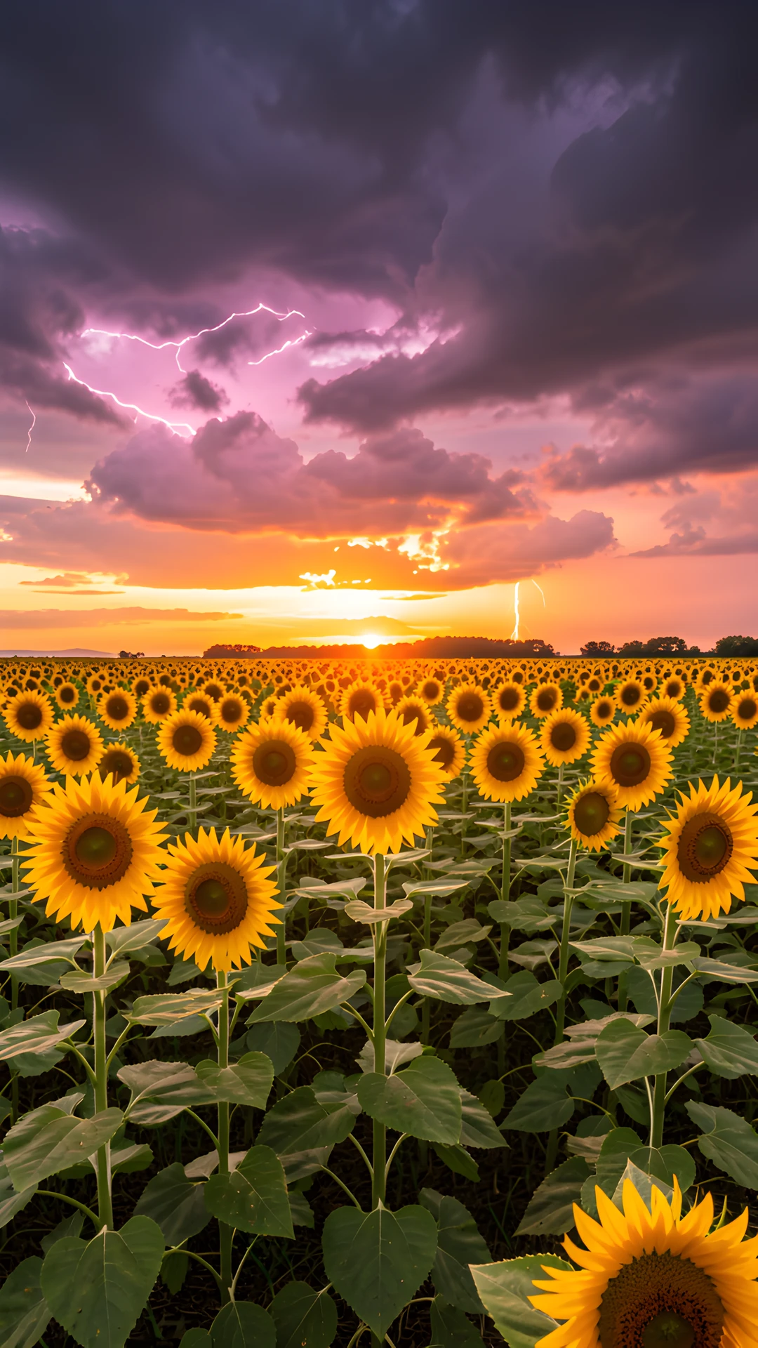 Sunflower Sunset Field
