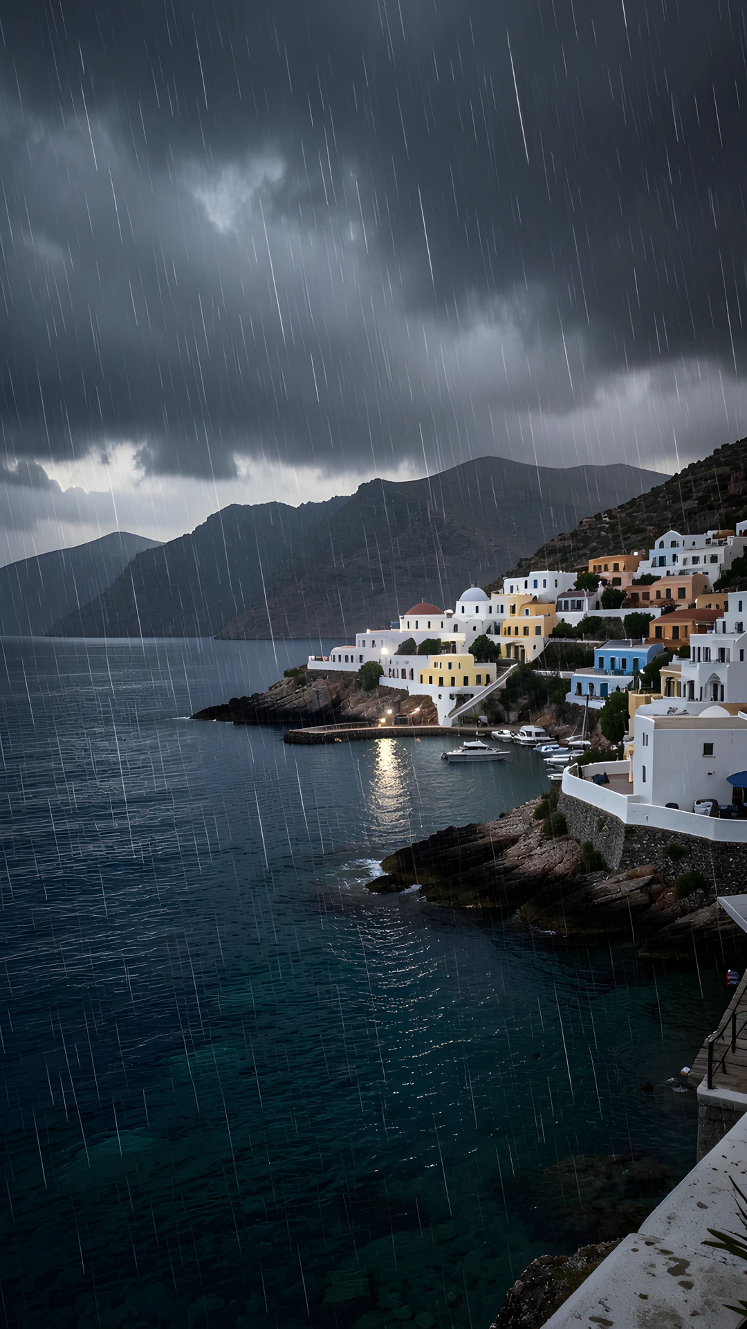 Misty Greek Shore