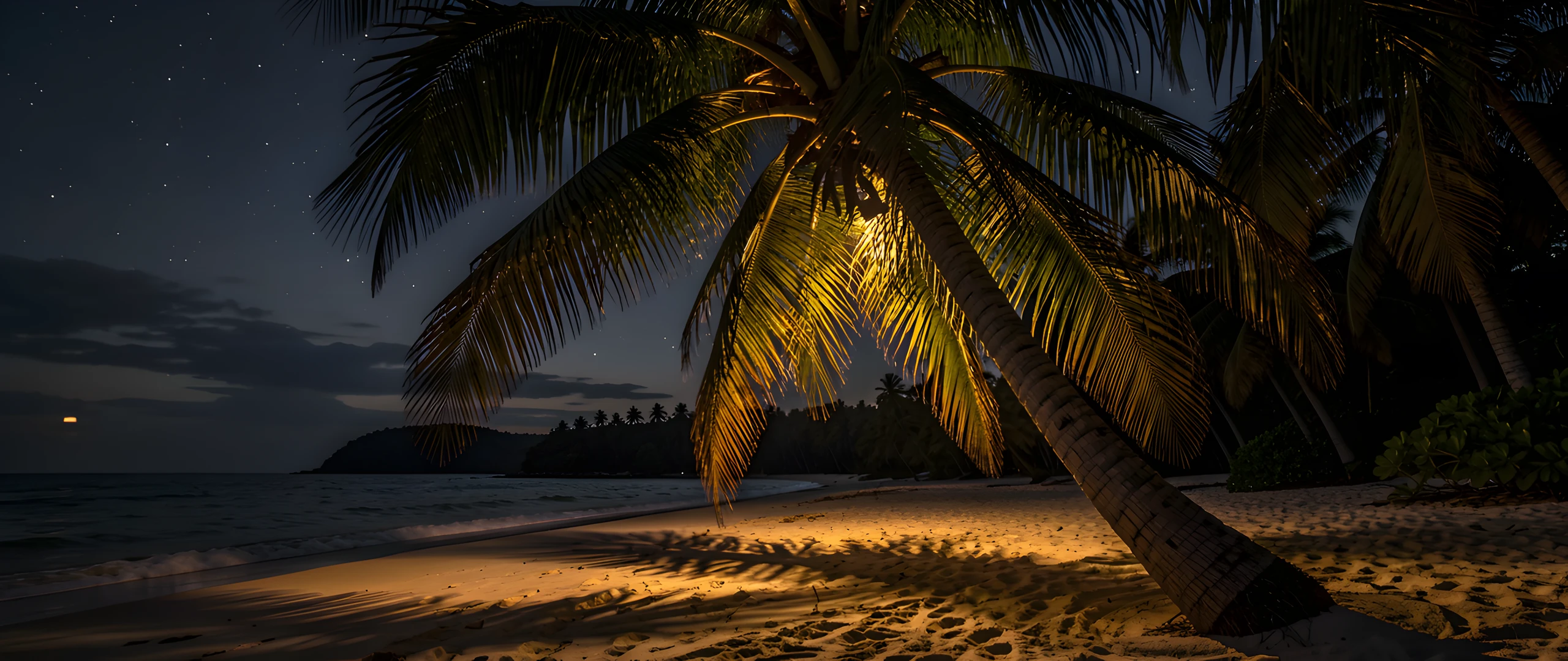Golden Palm Night