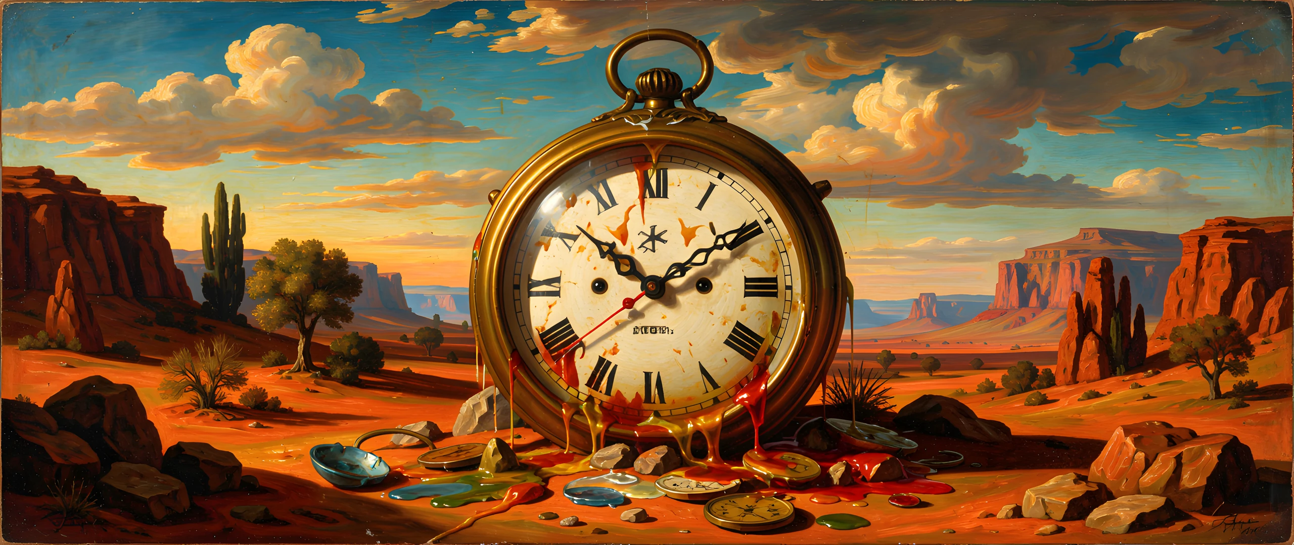 Melted Clock Masterpiece