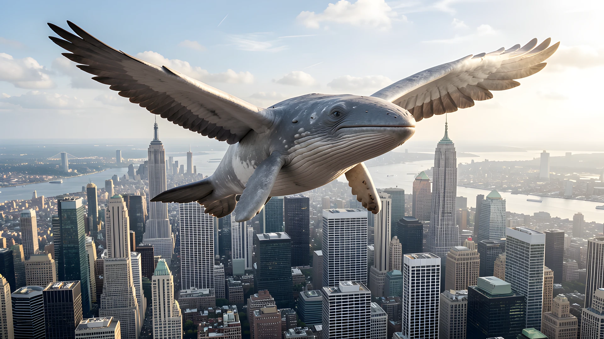City Whale Skyline