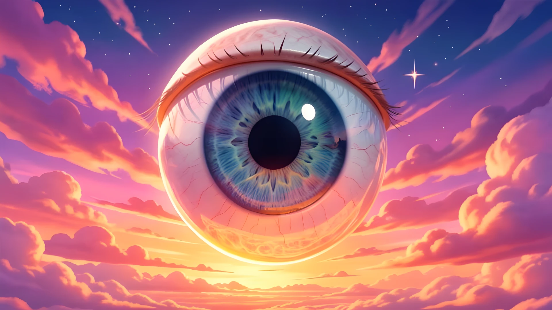 Floating Blue Eye