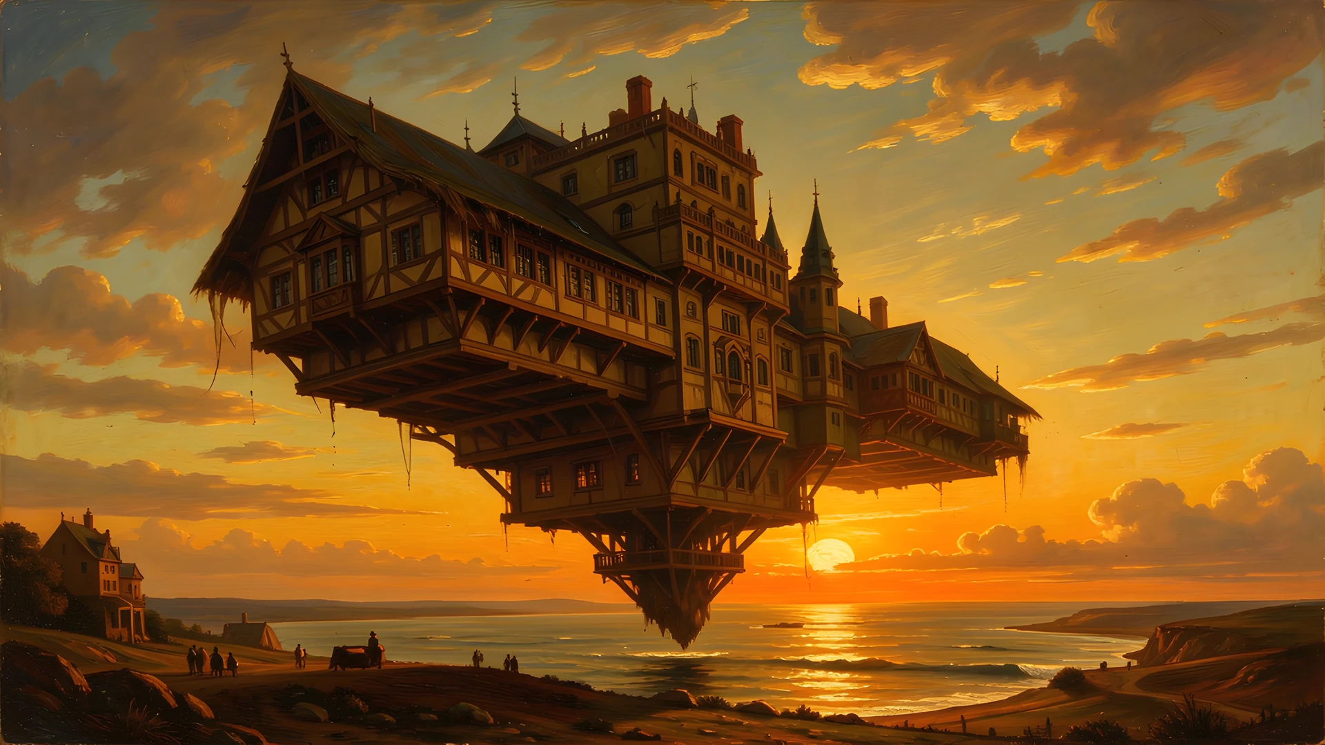 Floating Cityscape Rembrandt
