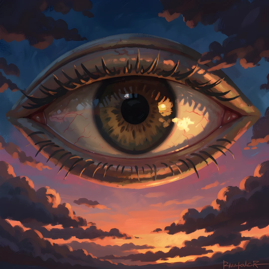 Impressionist Sunset Sky