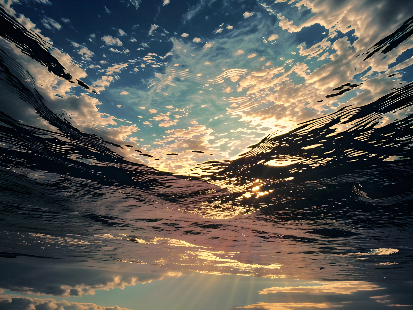 Golden Nocturnal Shore