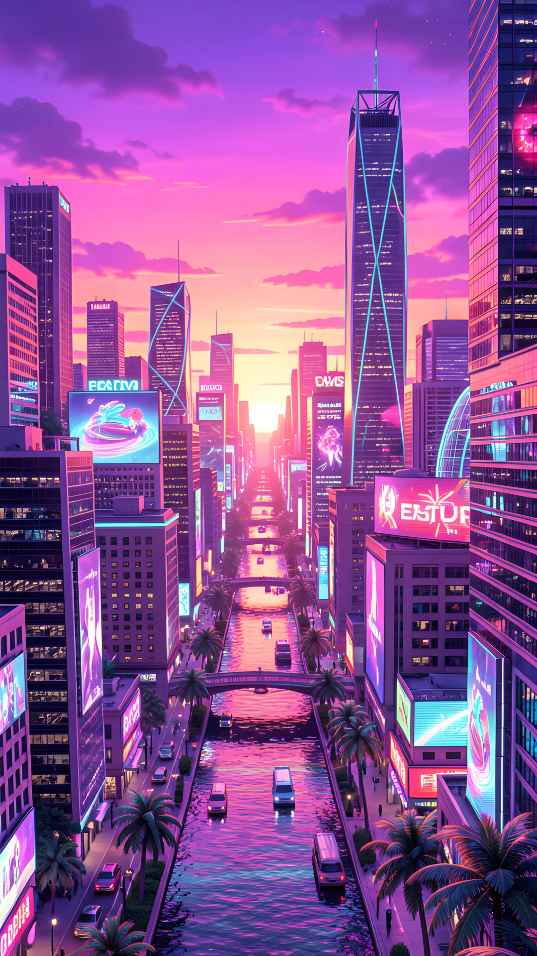 Synthwave Cityscape