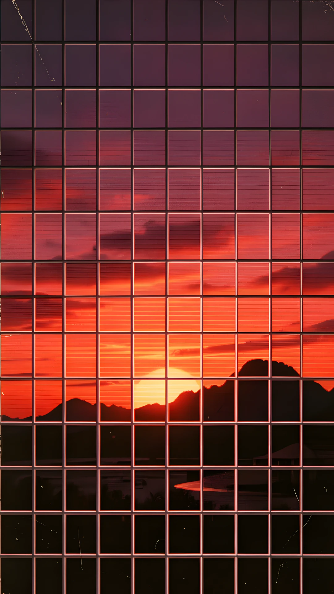 Sunset Grid Scene
