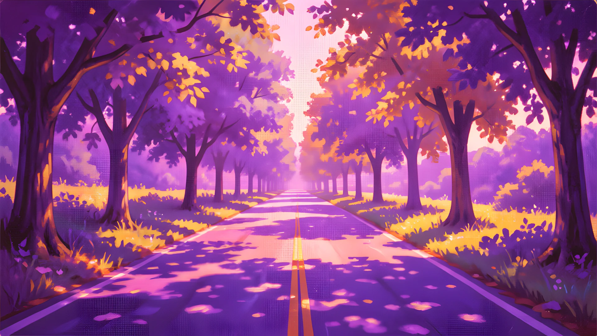 Purple Sunset Road