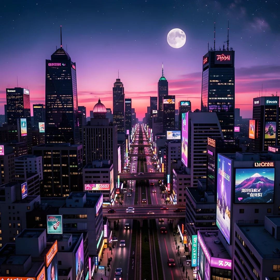 Neon Cityscape