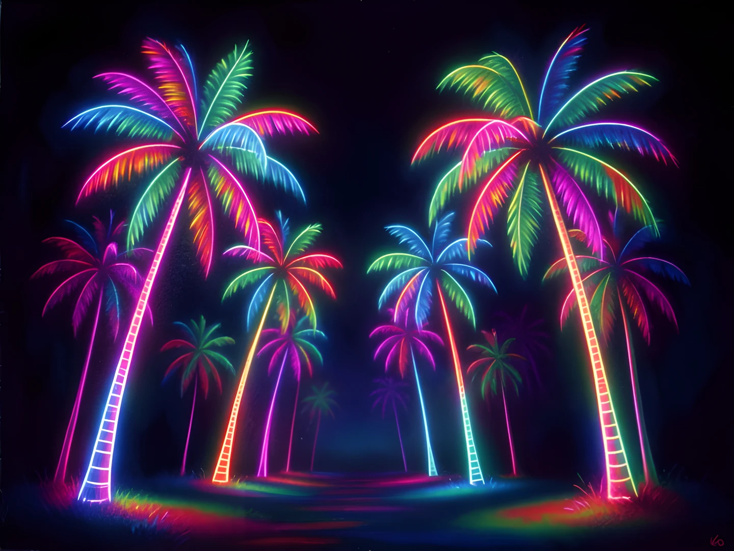 Neon Palm Dreams