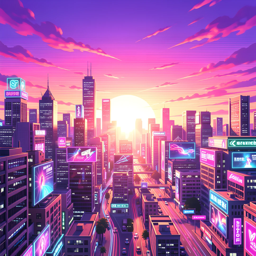 Neon Cityscape