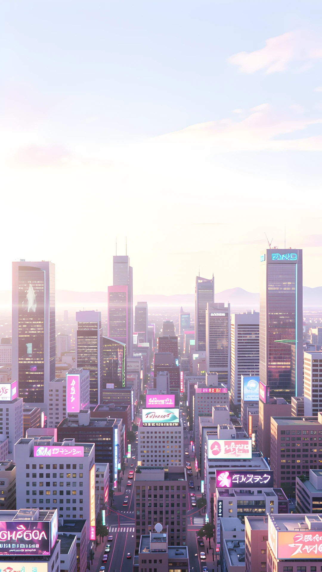 Retro Futuristic Cityscape
