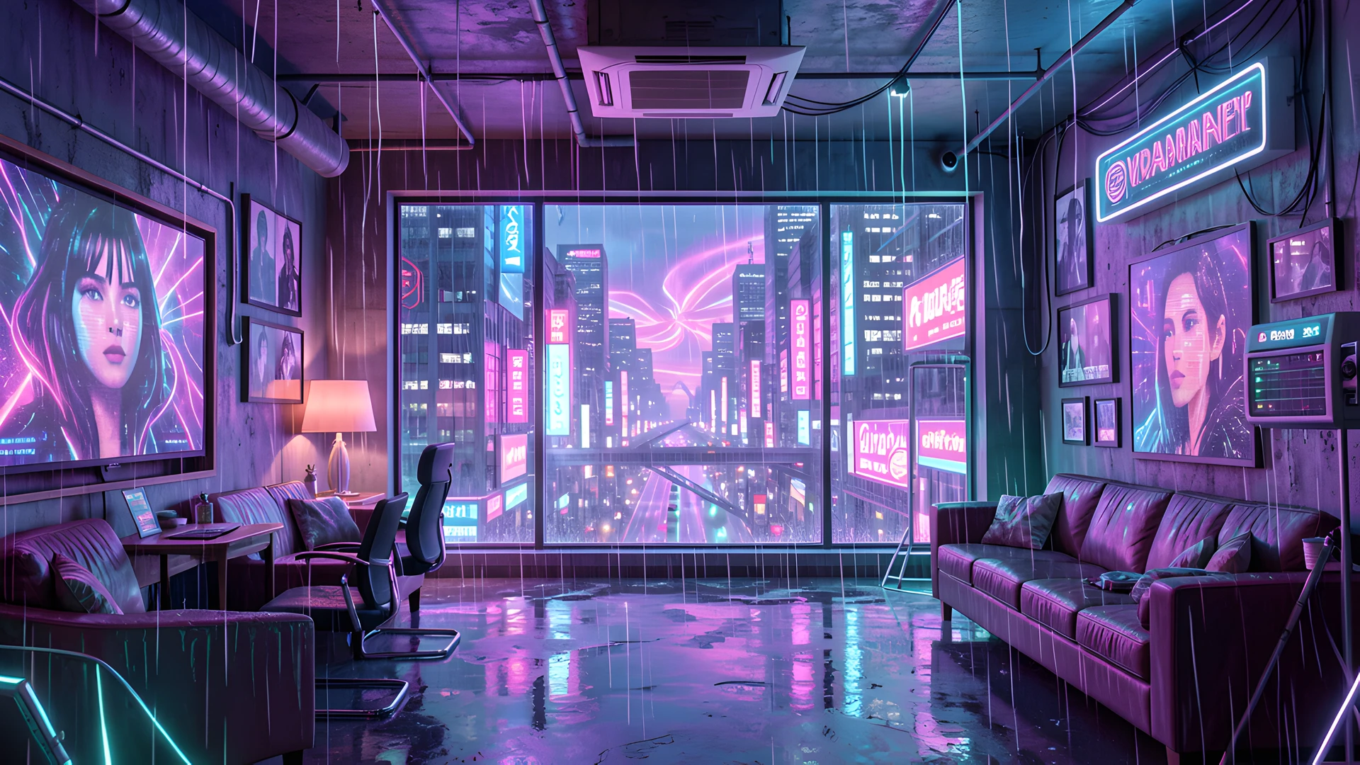 Rainy City Streets