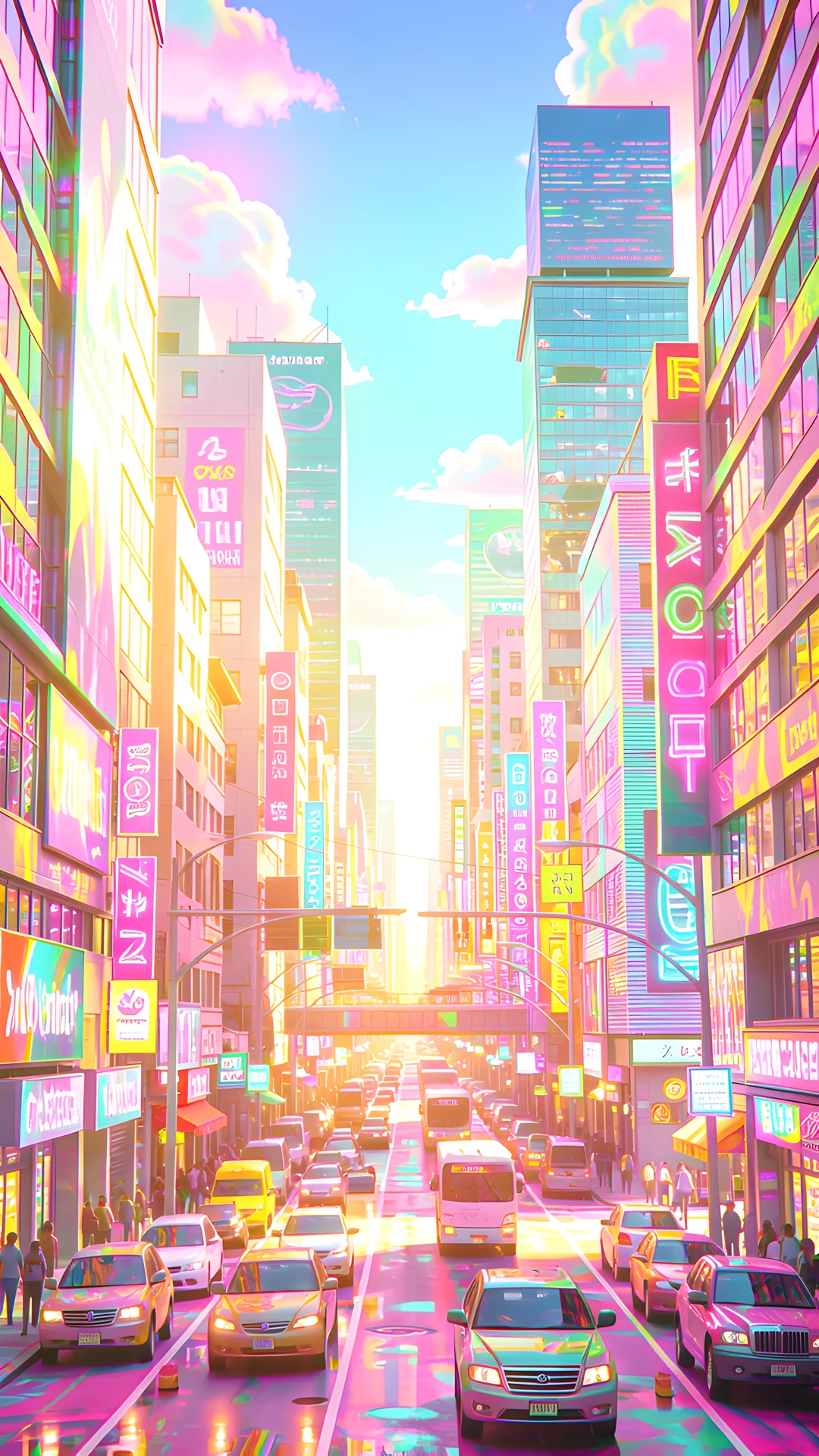 Retro Cityscape