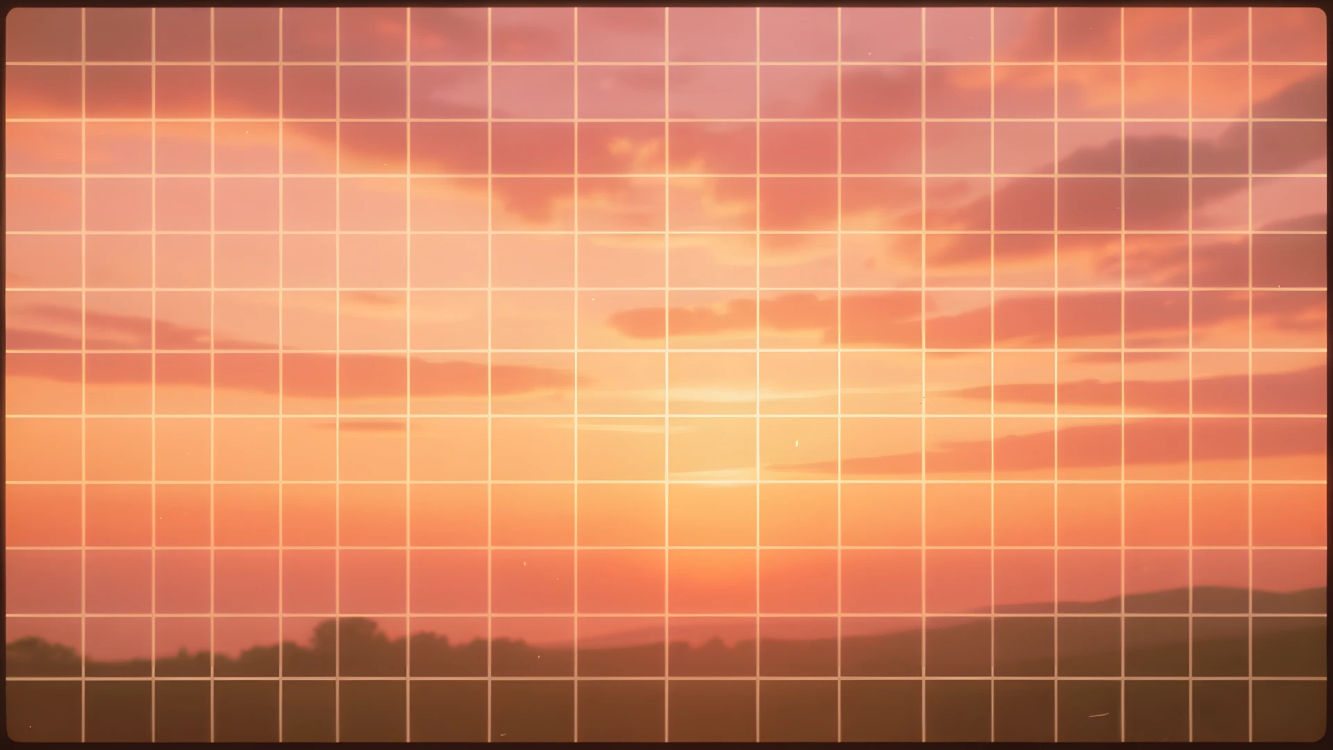 Retro Sunset Grid