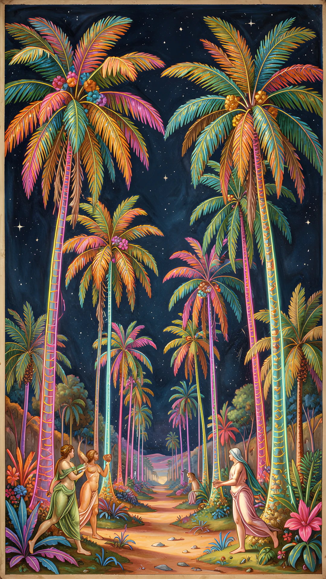 Neon Palm Oasis