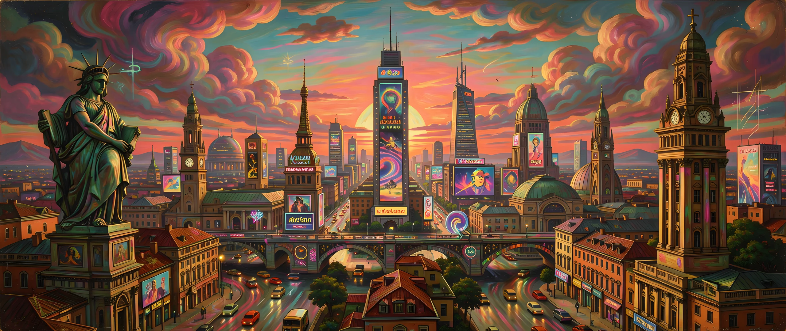 Labyrinthine Neon Dreams