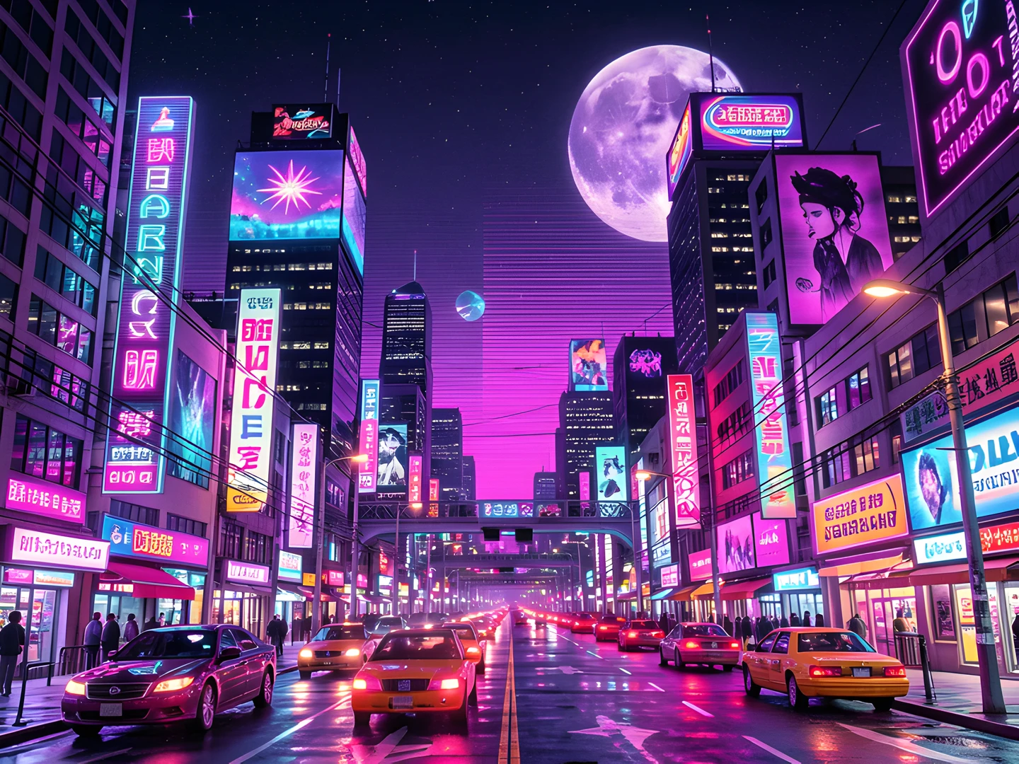Neon Cityscape
