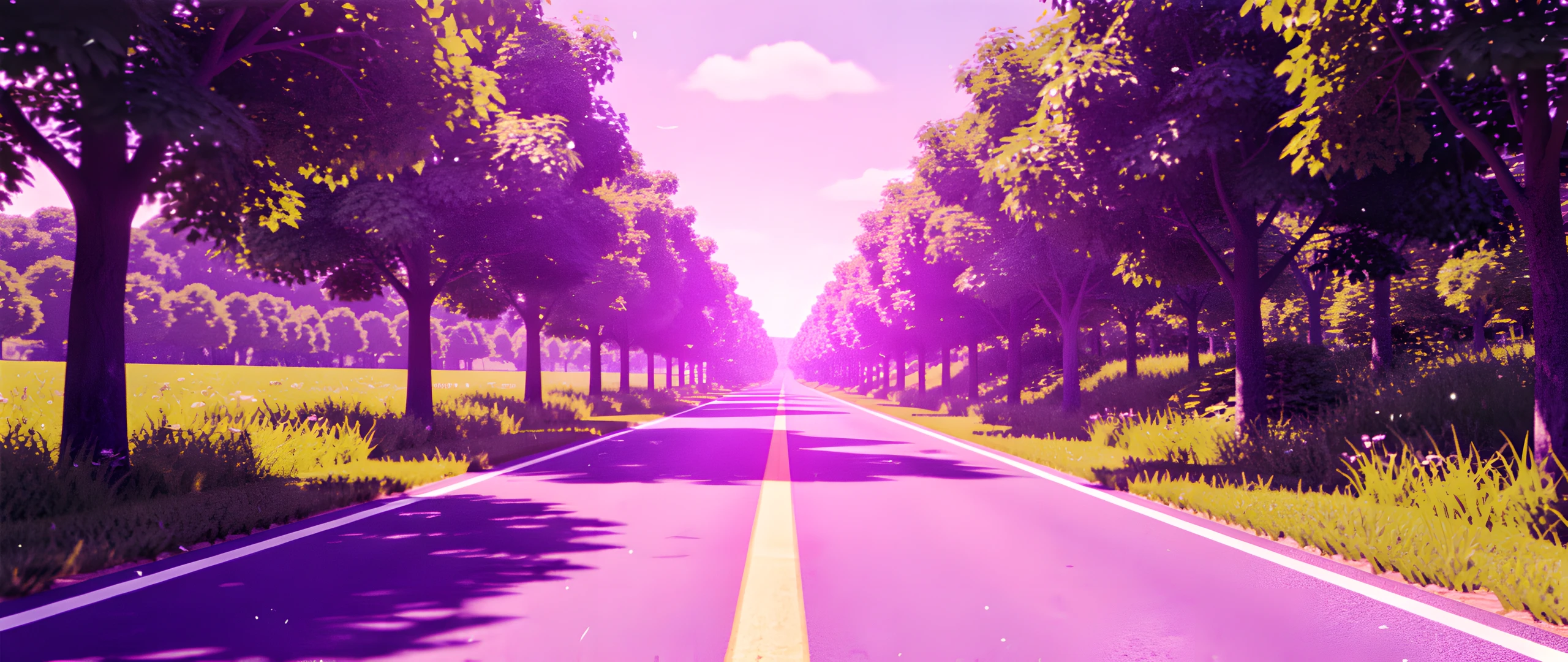 Retro Sunset Highway
