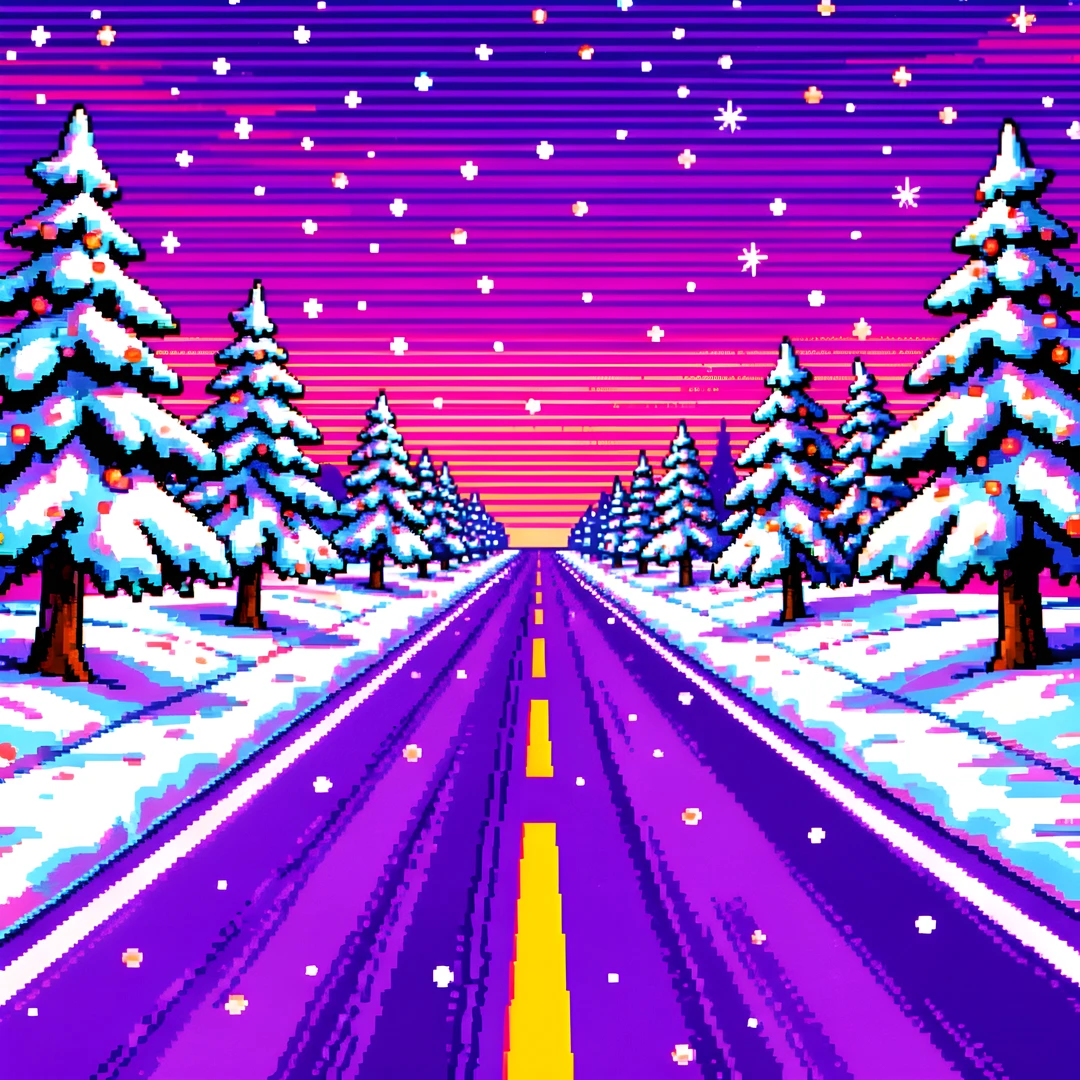 Purple Neon Highway
