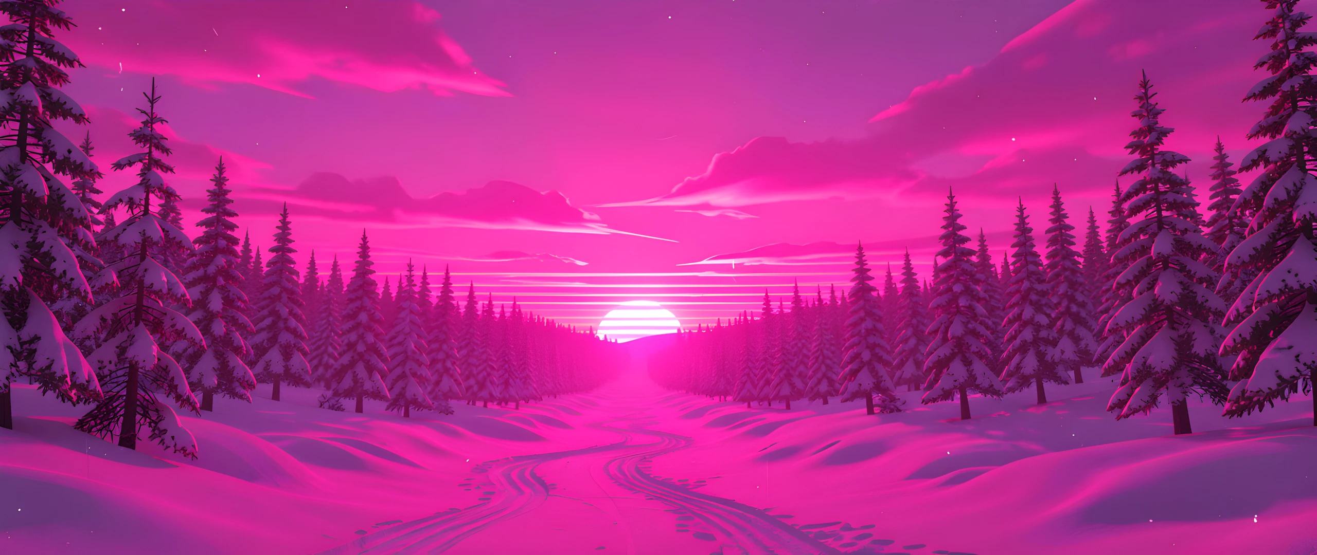 Neon Winter Glow