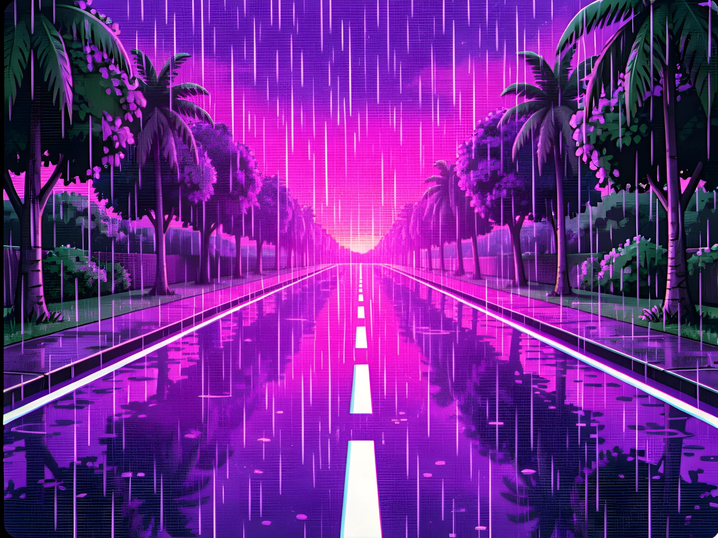 Purple Neon Highway