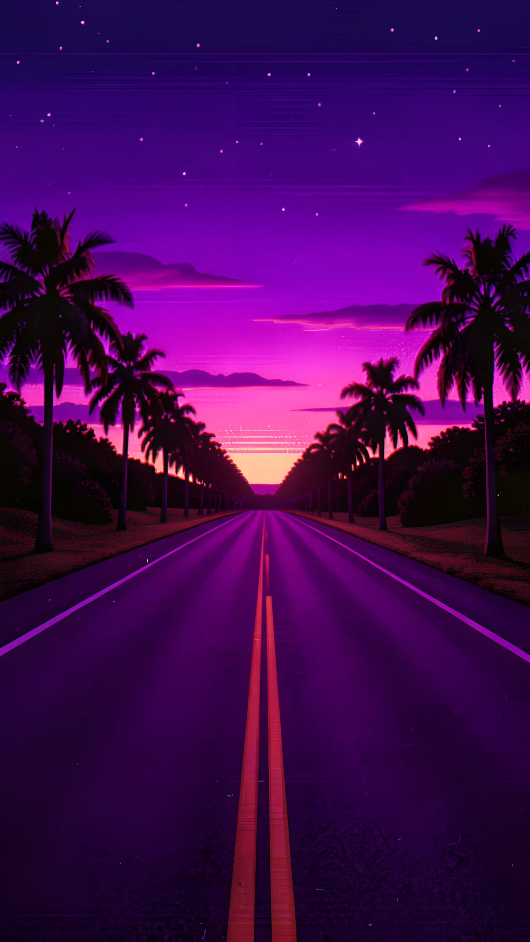 Retro Sunset Highway