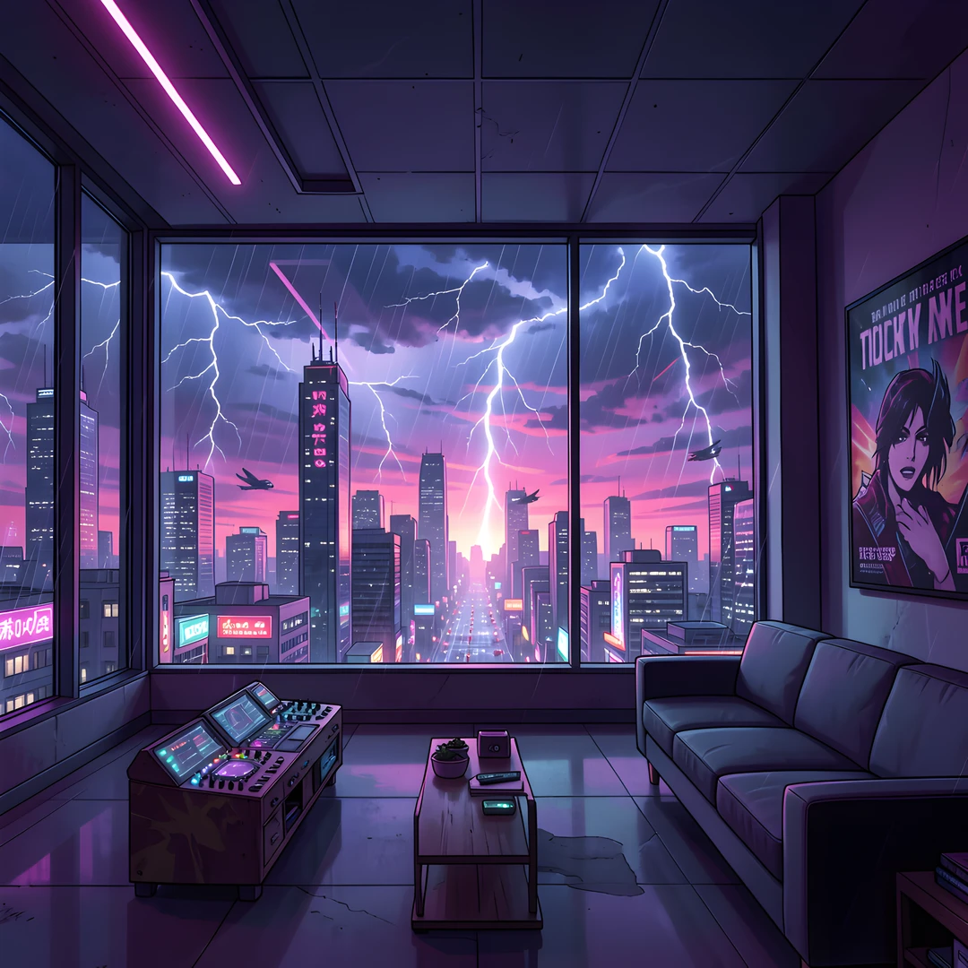 Retro Cityscape