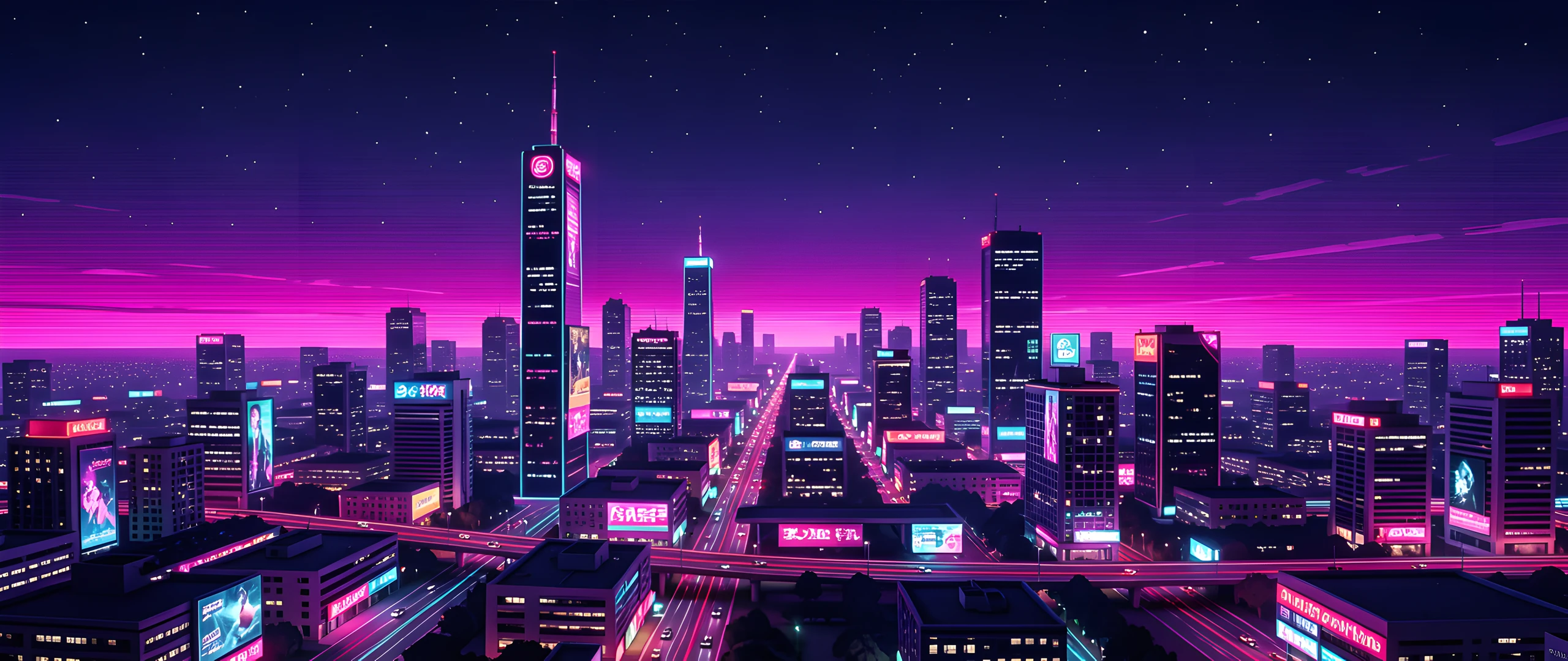 Neon Cityscape