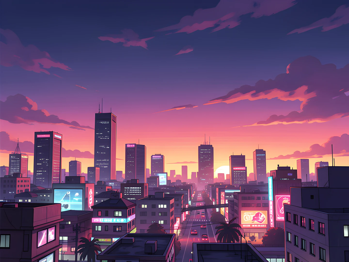 Synthwave Cityscape