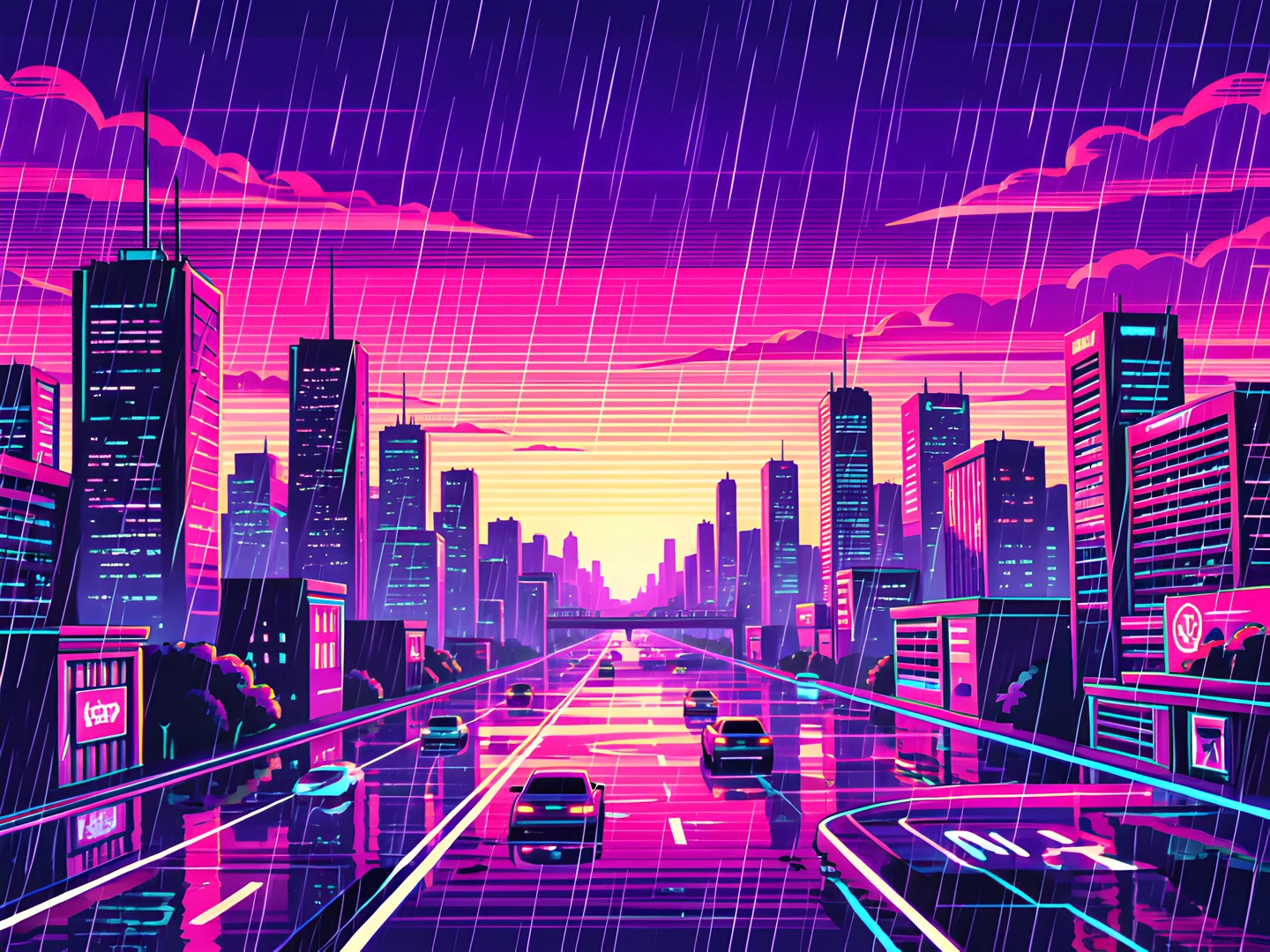 Neon Cityscape