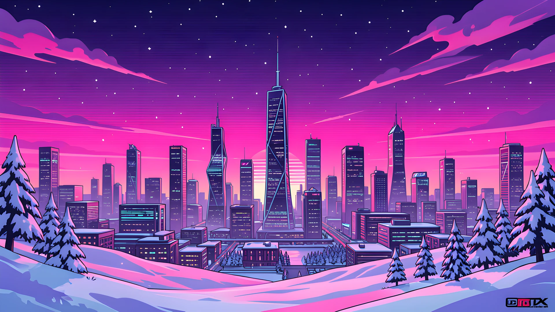 Neon Cityscape