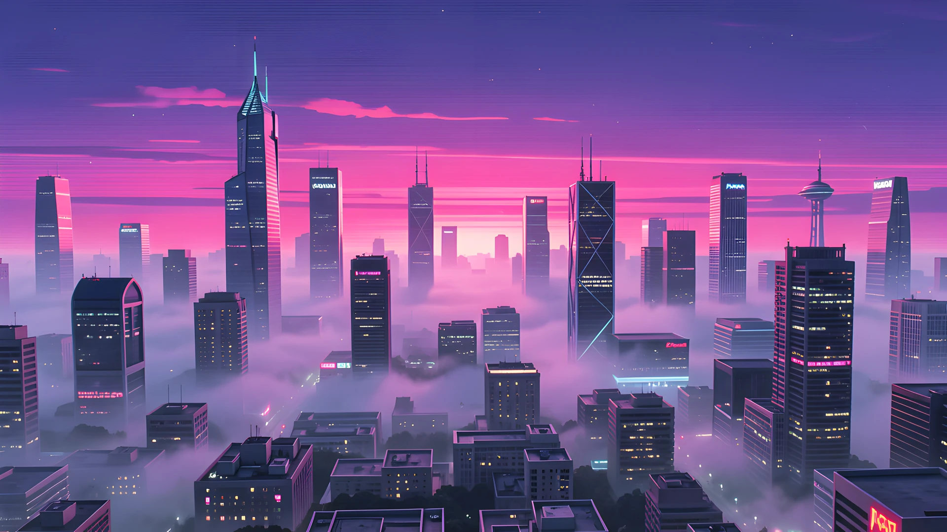 Neon Cityscape
