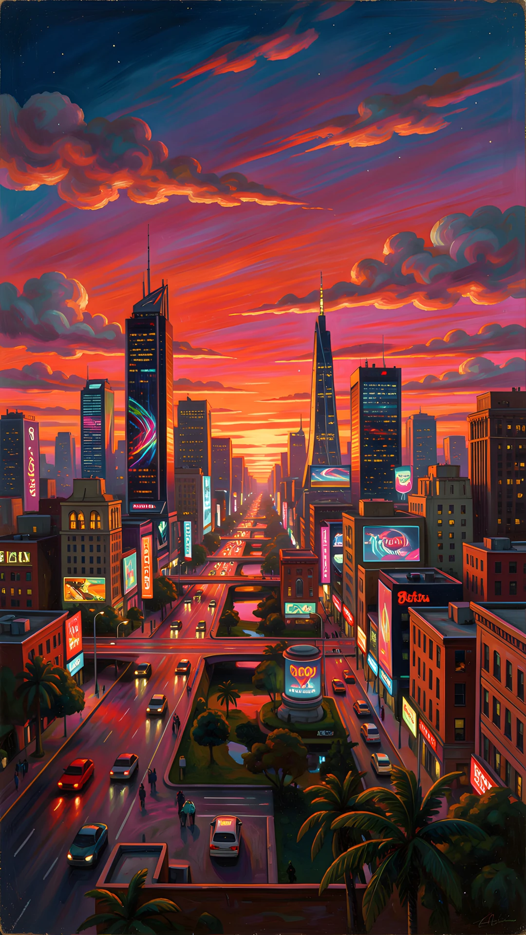 Neon Cityscape