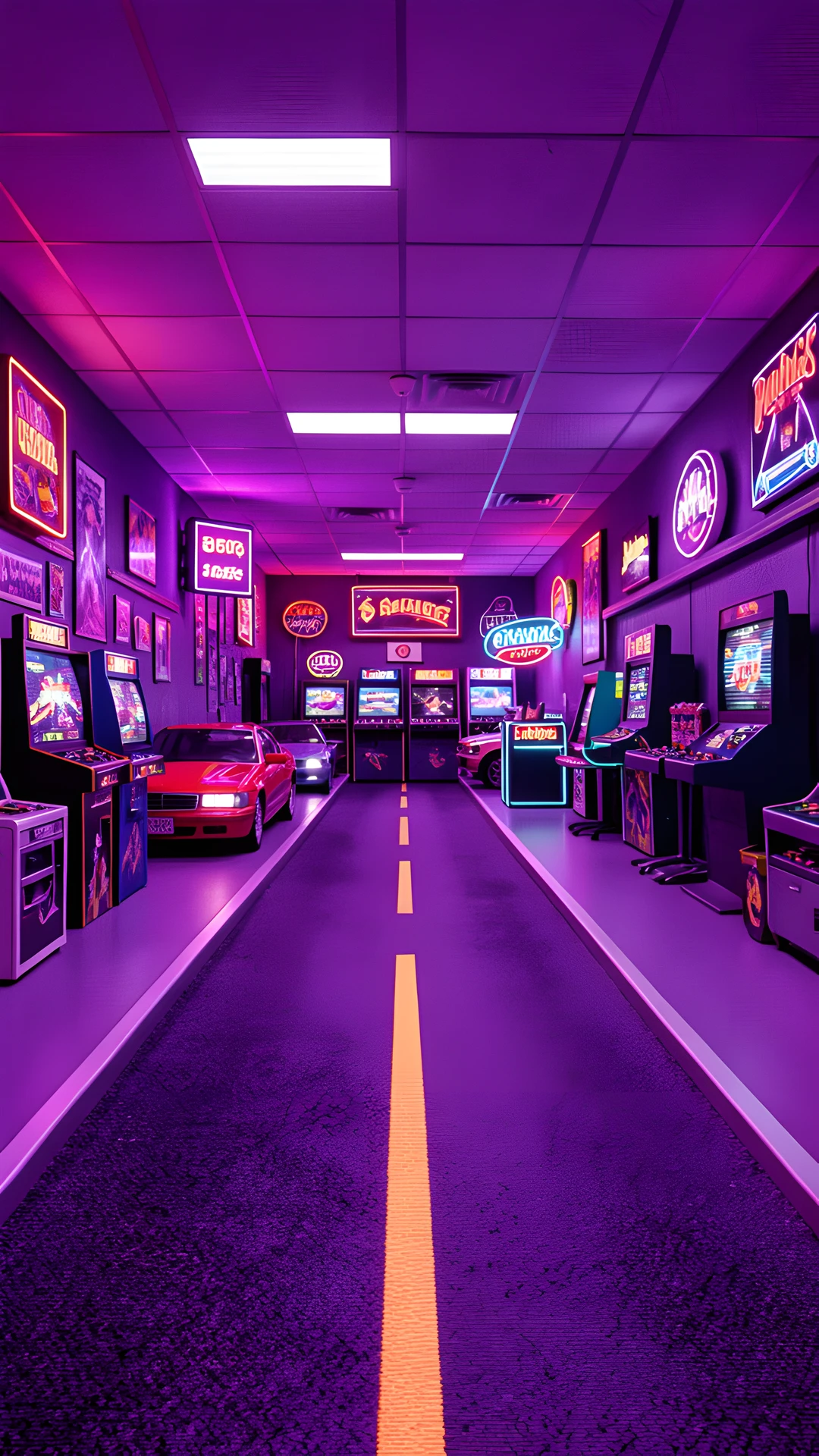 Purple Neon Highway