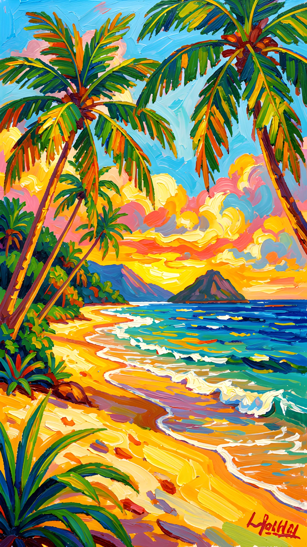 Impressionist Tropical Coast