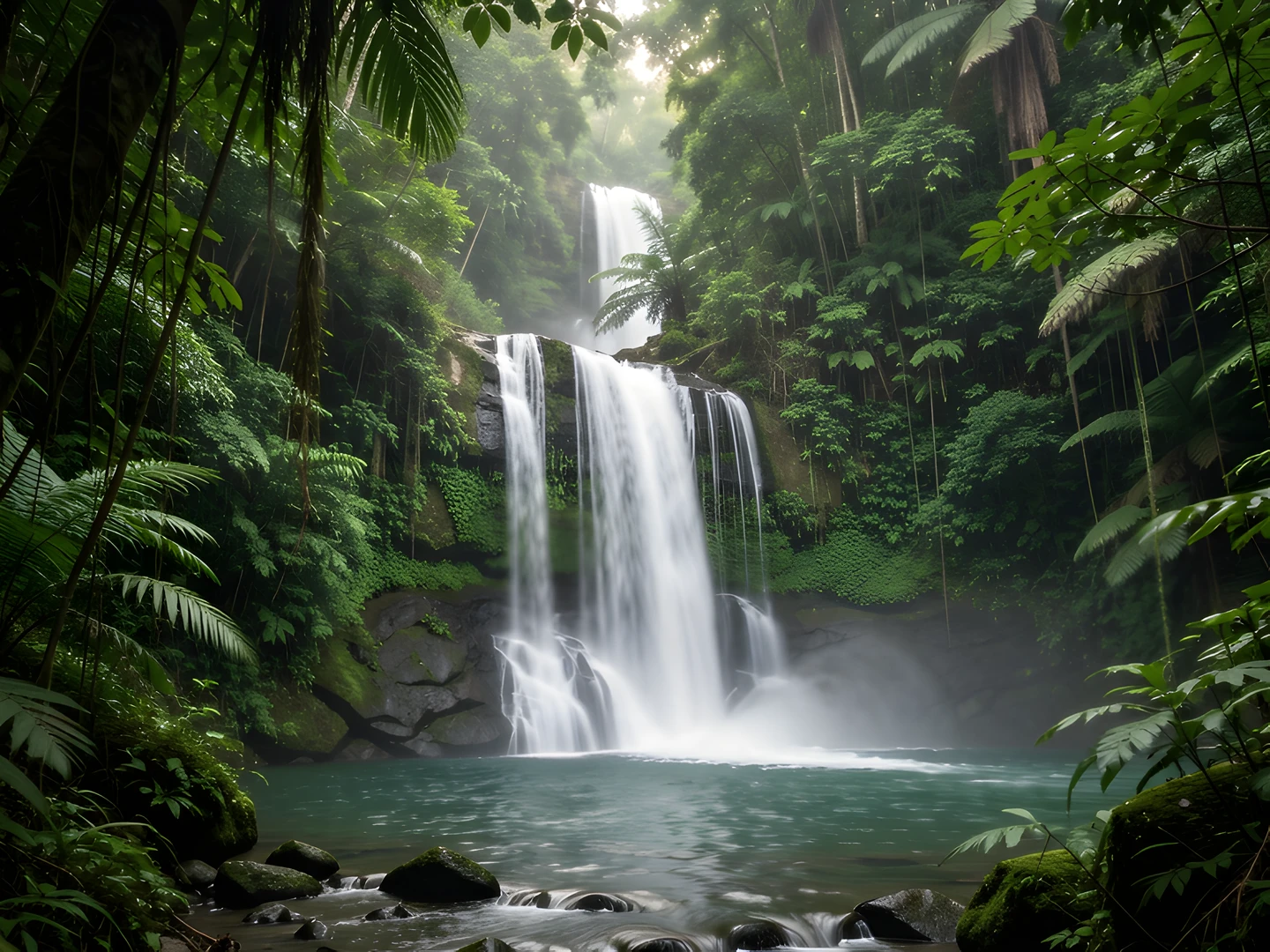 Misty Jungle Falls