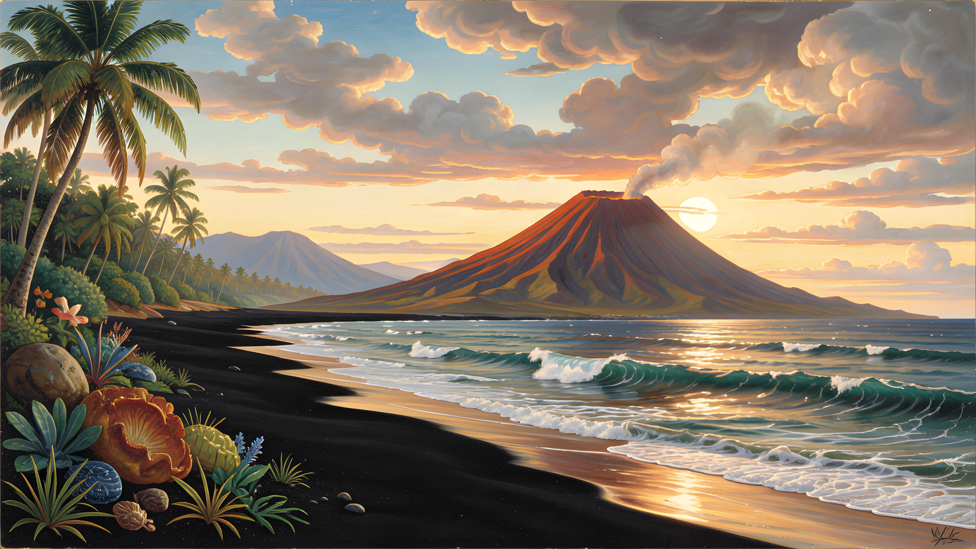 Hawaiian Volcano Coast