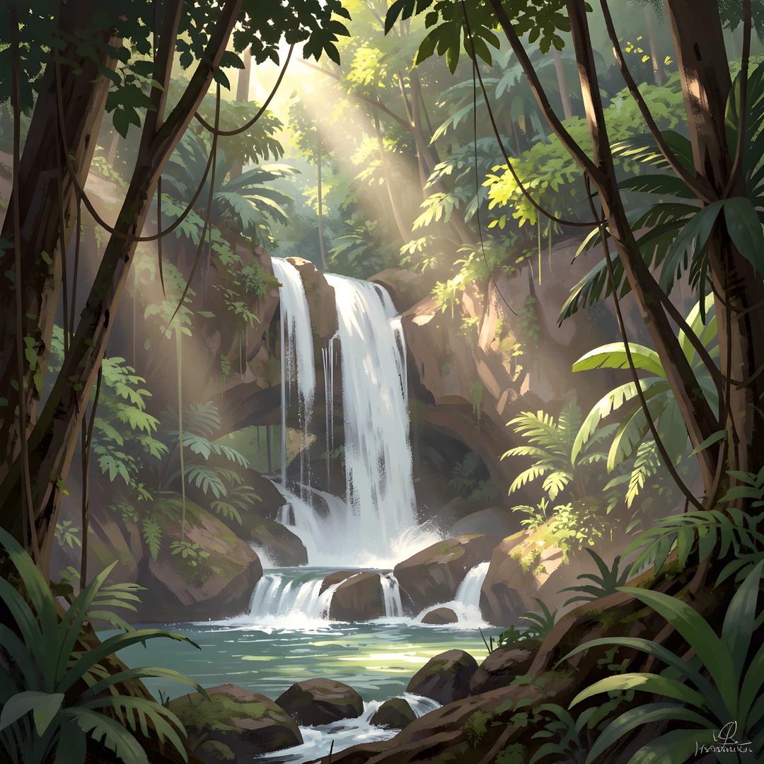Tropical Light Falls