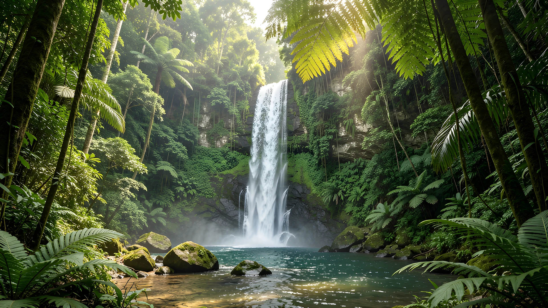Jungle Waterfall Oasis