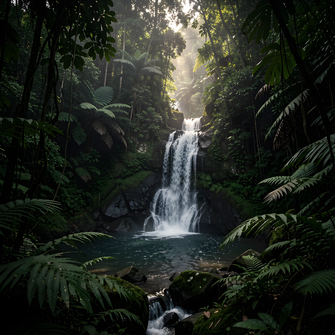 Jungle Waterfall Glow