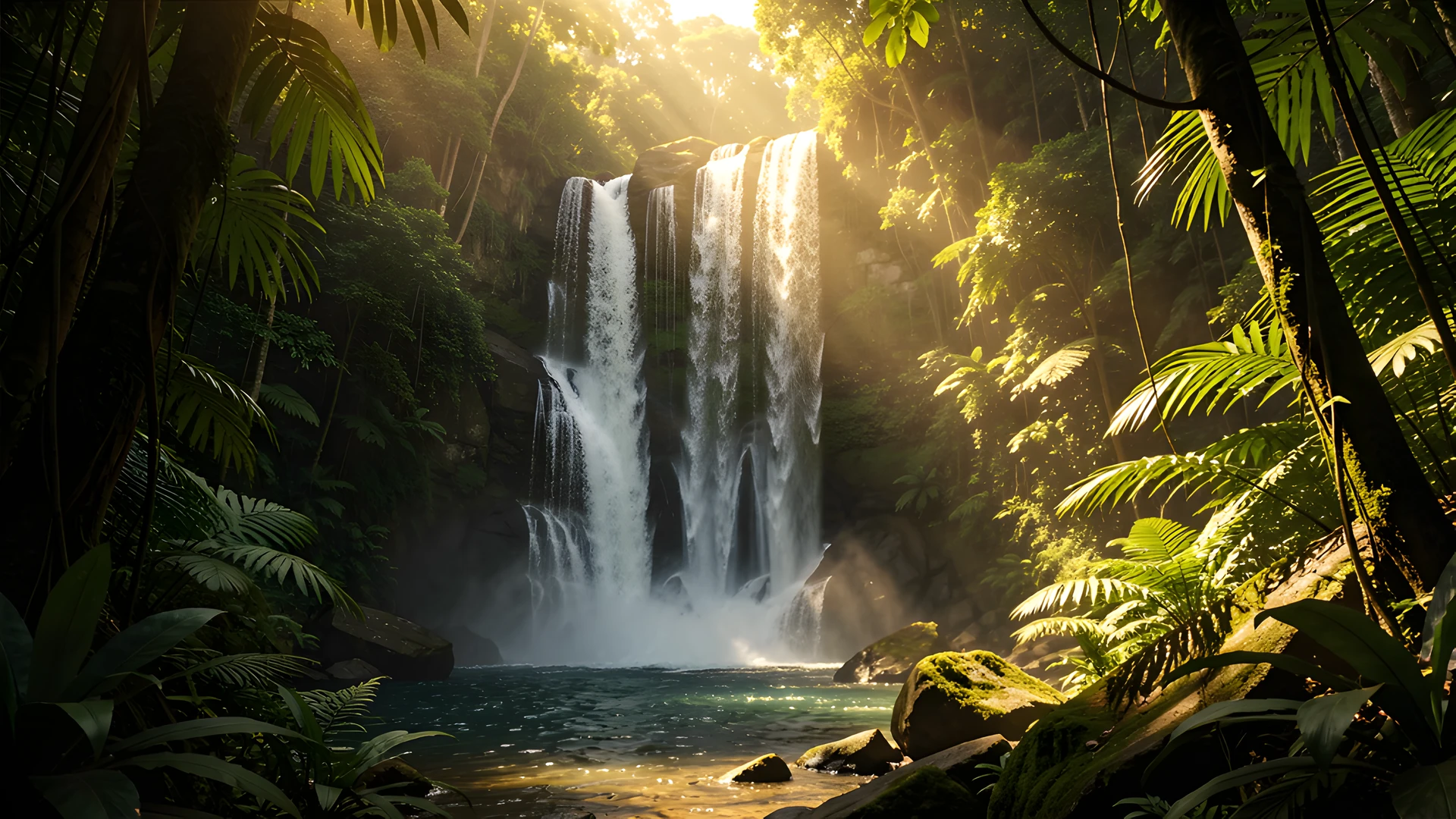 Jungle Waterfall Oasis