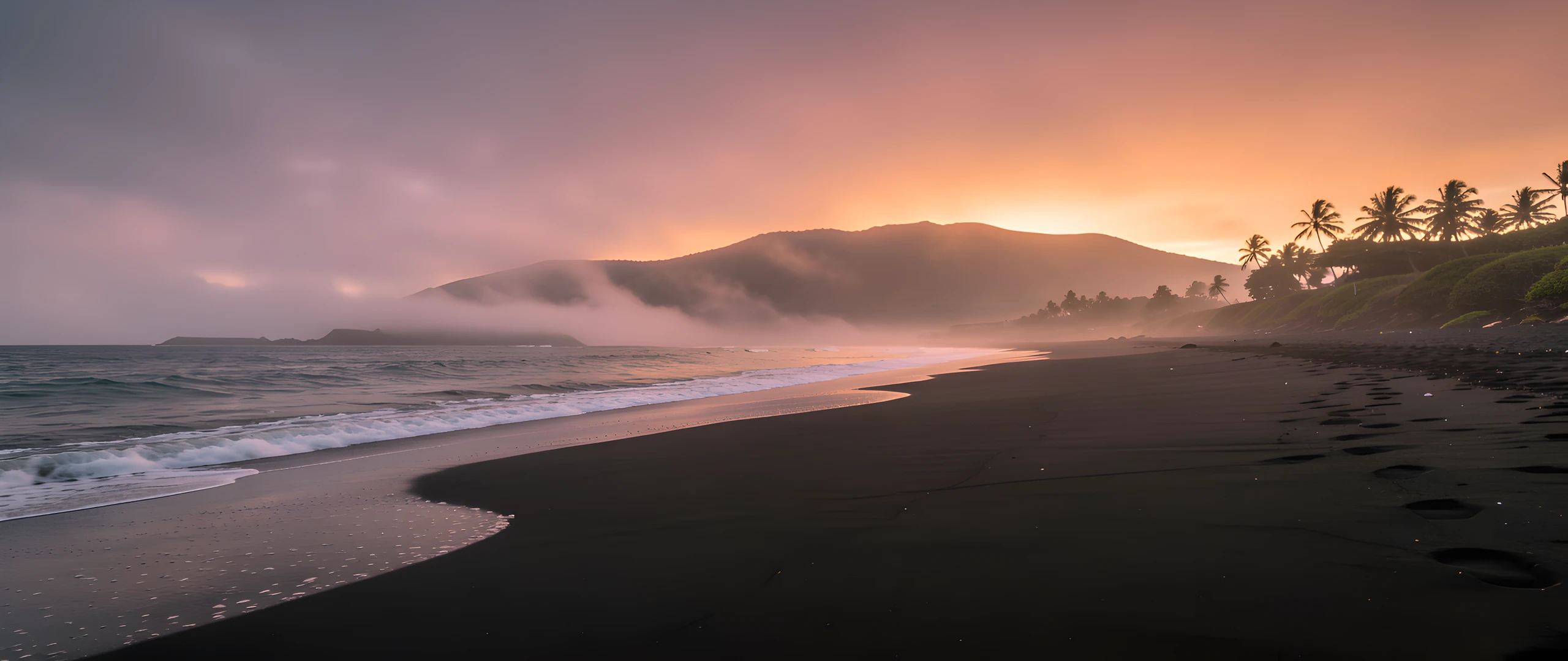 Hawaiian Volcano Sunset