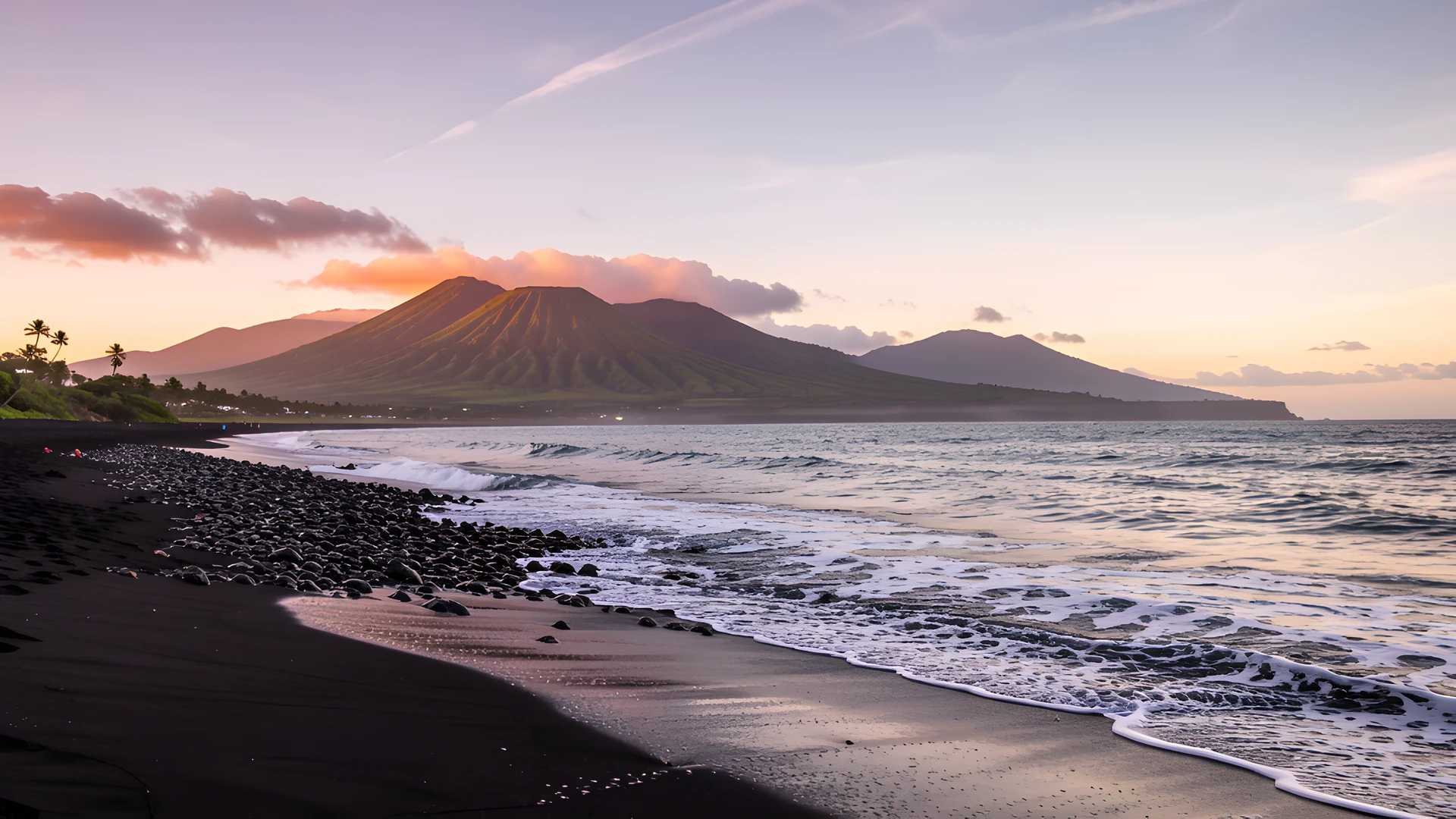 Hawaiian Volcano Coast