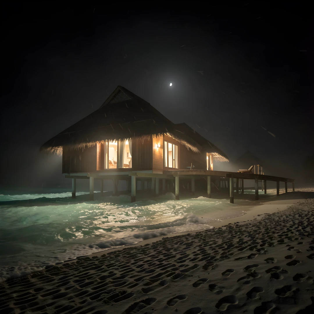 Maldives Storm Night